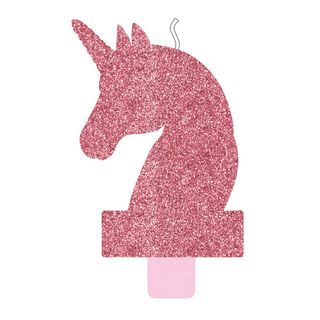 Magical Unicorn - Glitter Birthday Candle