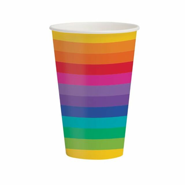 Rainbow - Paper Cups 354ml