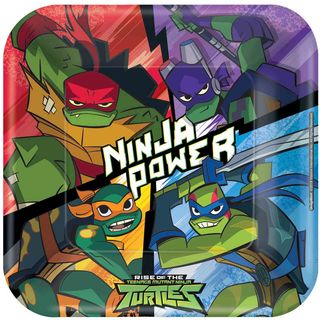 Rise of the Teenage Mutant Ninja Turtles - 23cm Square Plates