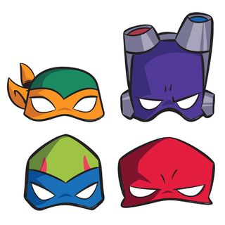 Rise of the Teenage Mutant Ninja Turtles - Paper Masks