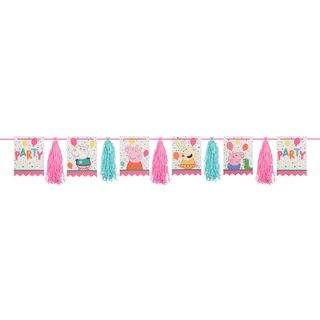 Peppa Pig Confetti - Party Pennants & Tassel Garland
