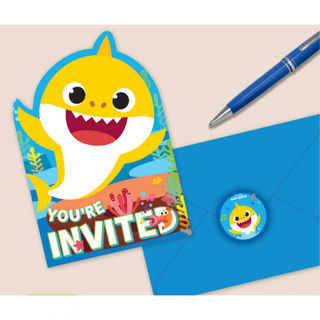 Baby Shark - Postcard Invitations
