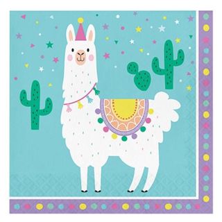 Llama Party - Lunch Napkins 
