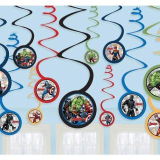 Marvel Avengers - Spiral Swirl Decorations