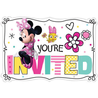 Minnie Mouse Happy Helpers - Postcard Invitations