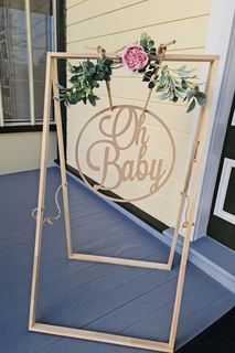 Oh Baby Sign + Stand - $30