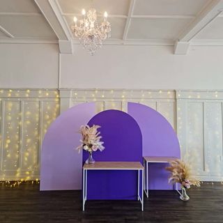 Wooden Arch Backdrop - $95