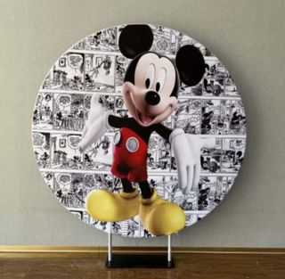 Mickey Mouse Round Backdrop - $130 DIY