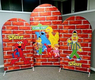 Sesame Street 3 Piece Backdrop - $150 DIY