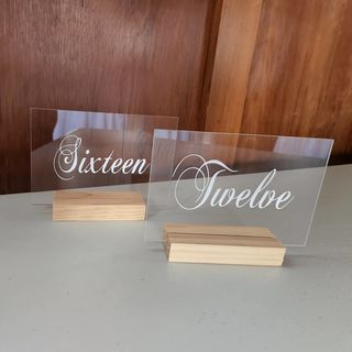 Table Numbers - Acrylic