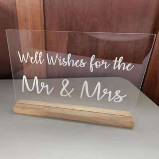 Well Wishes Sign - Acrylic
