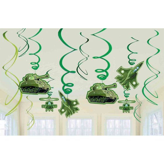 Camouflage - Swirl Decorations