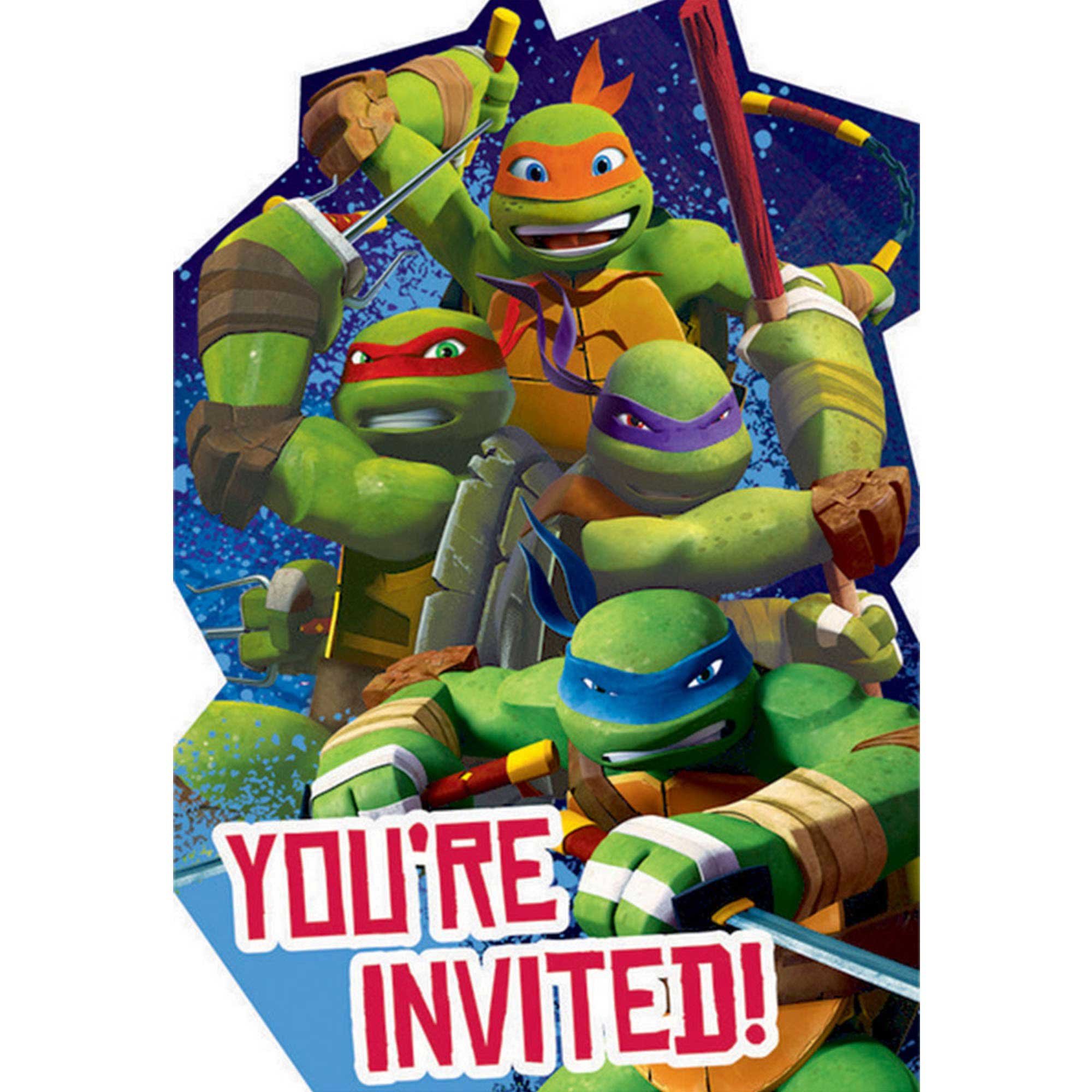 Teenage Mutant Ninja Turtles - Postcard Invitations