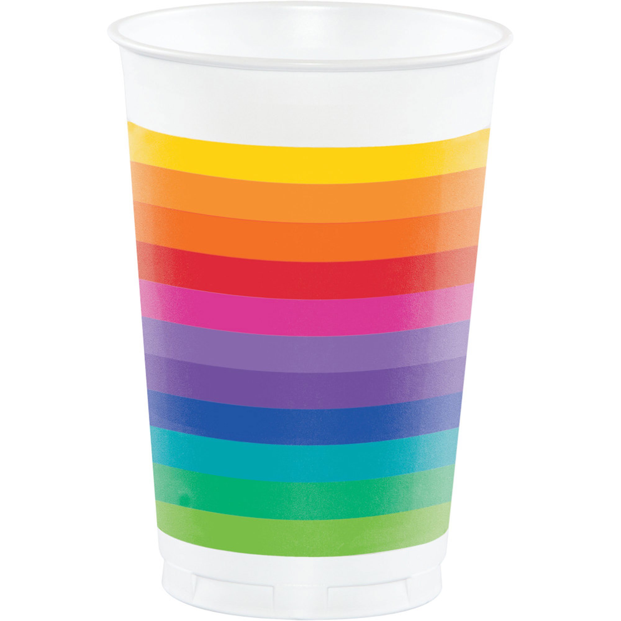 Rainbow - Plastic Cups 473ml