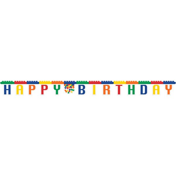 Block Party - Happy Birthday Banner
