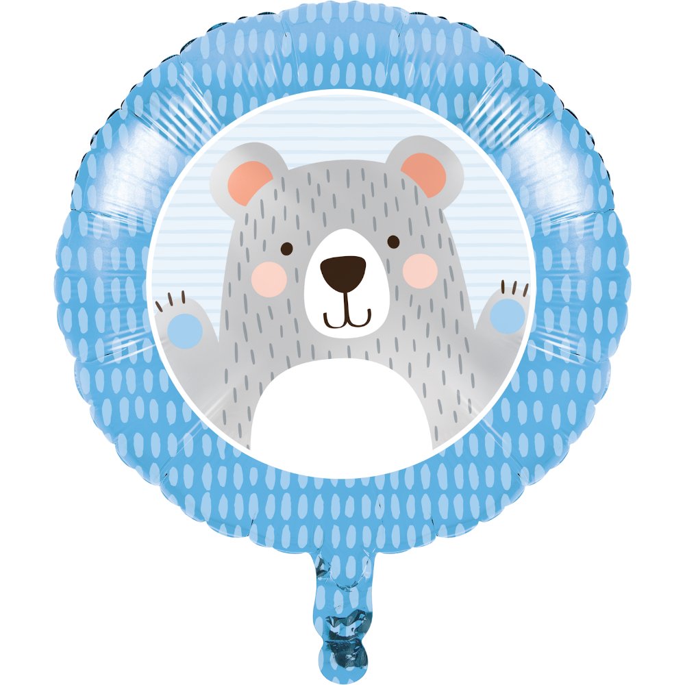 1st Birthday Bear - 45cm Foil Balloon