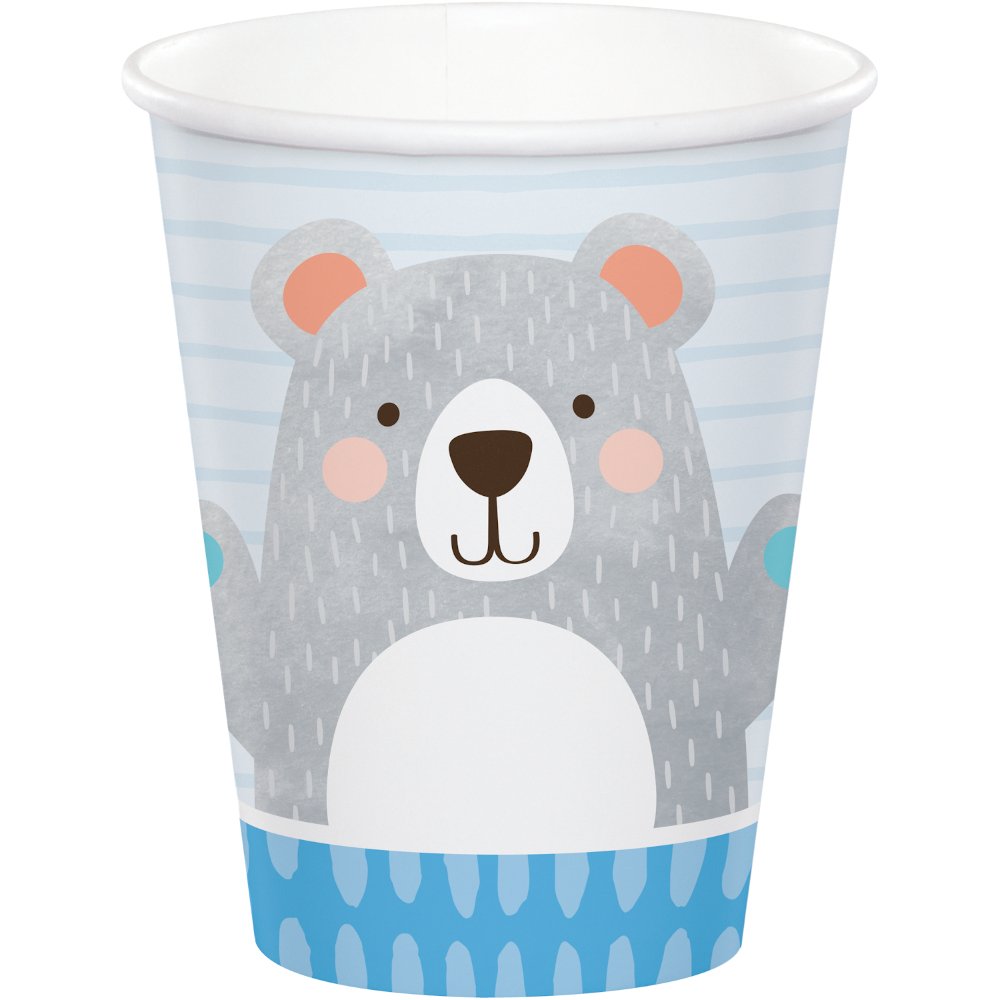 1st Birthday Bear - 266ml Cups