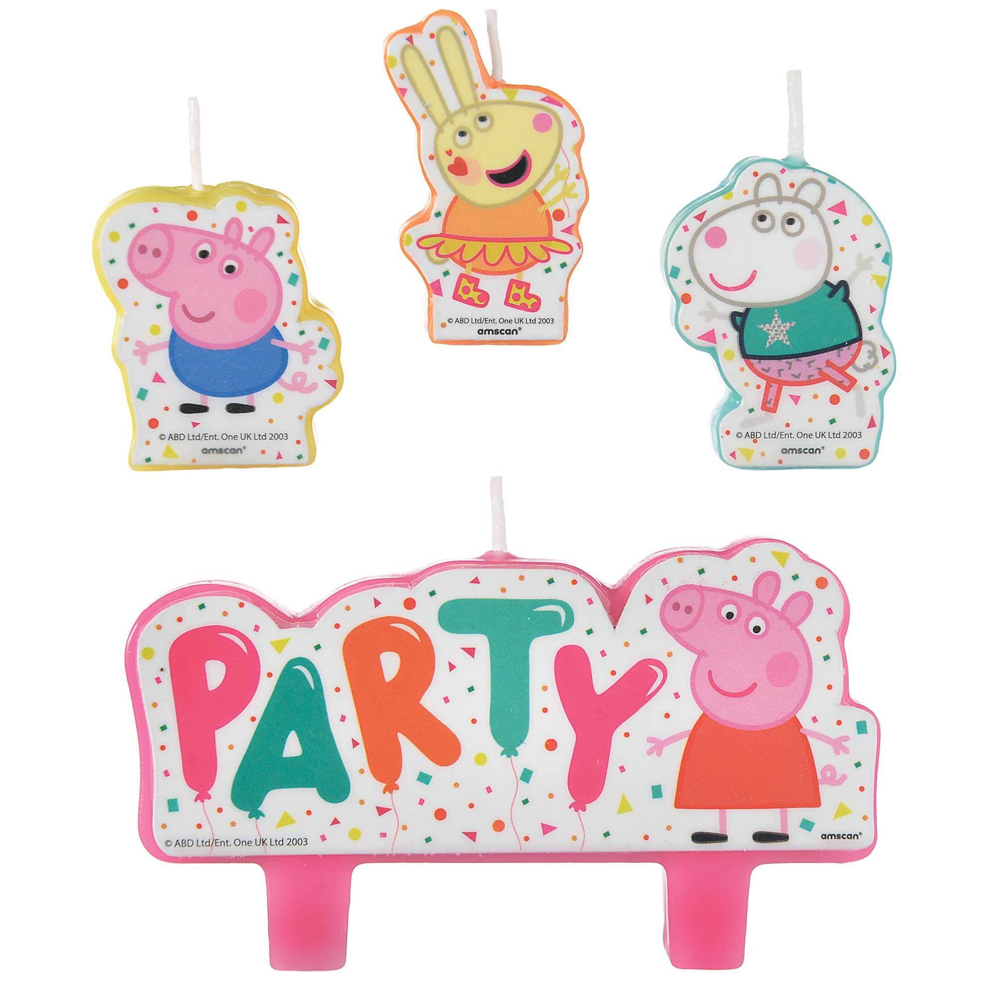 Peppa Pig Confetti - Party Candle Set
