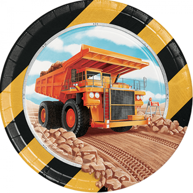 Big Dig Construction - 18cm Plates