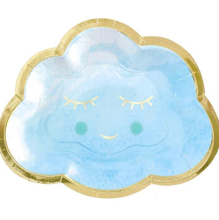 Boy Cloud Shaped Plates