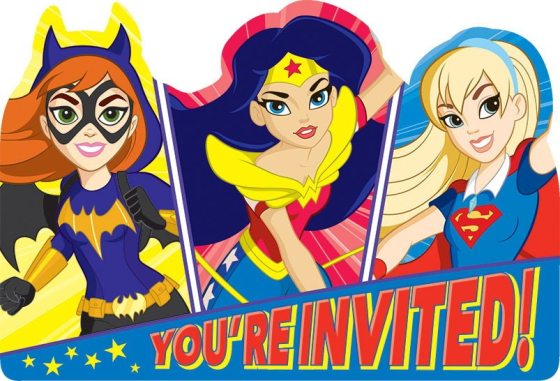 DC Superhero Girls - Invites