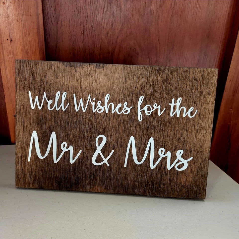 Well Wishes Sign - Wooden