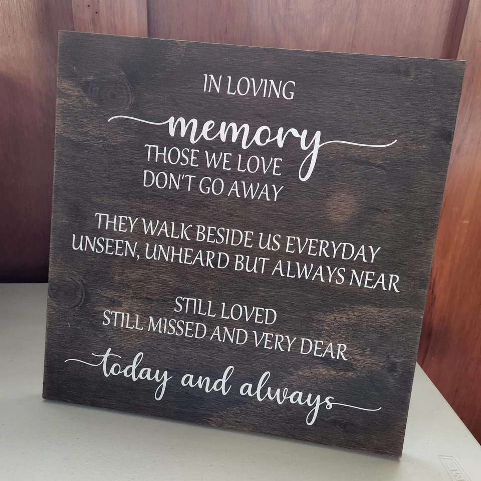 Loving Memory Sign