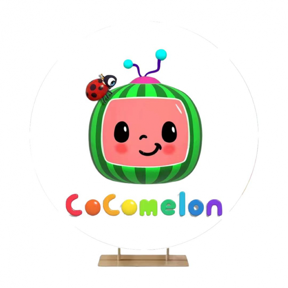 Cocomelon 2 Round Backdrop -