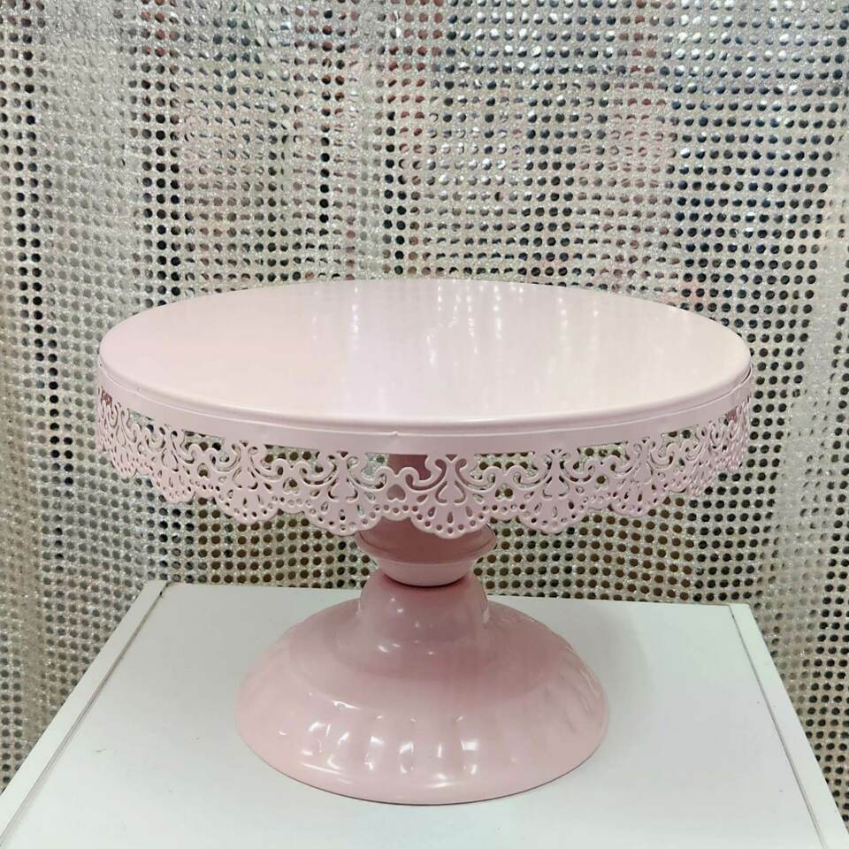 25cm Pink Cake Stand - $8