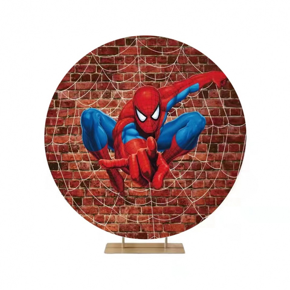 Spiderman Round Backdrop